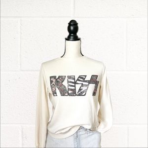 KISS Band Graphic Crewneck Sweater